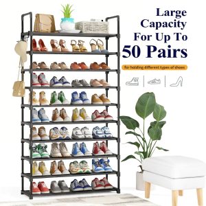 Kitsure Shoe Rack - 3-10-Tier Shoe Organizer with Side Handles for Closet Entryway Bedroom Easy Assembly Storage Shelf for Versatile Placement Summervibes,dorm essentials,home decor